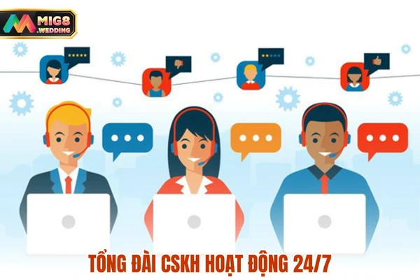 Tổng đài CSKH hoạt động 24/7