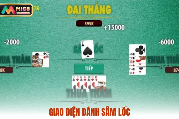 Giao diện đánh sâm lốc